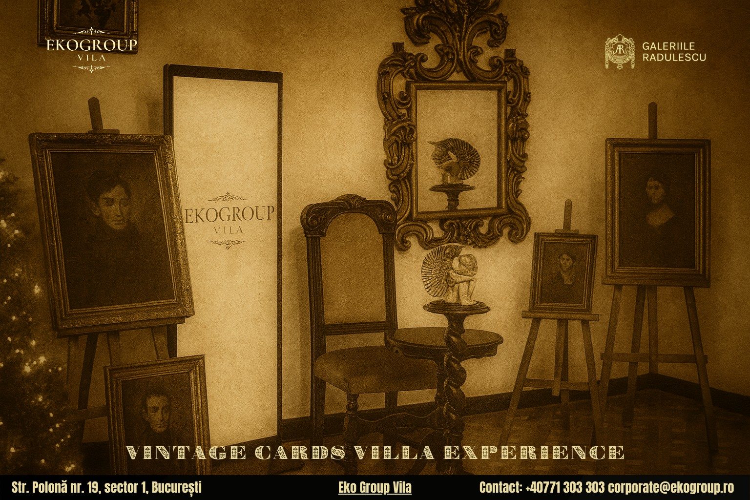 Urări de Crăciun inspirate din perioada interbelică în cadrul Crăciunului anilor ’30, la Eko Group Vila